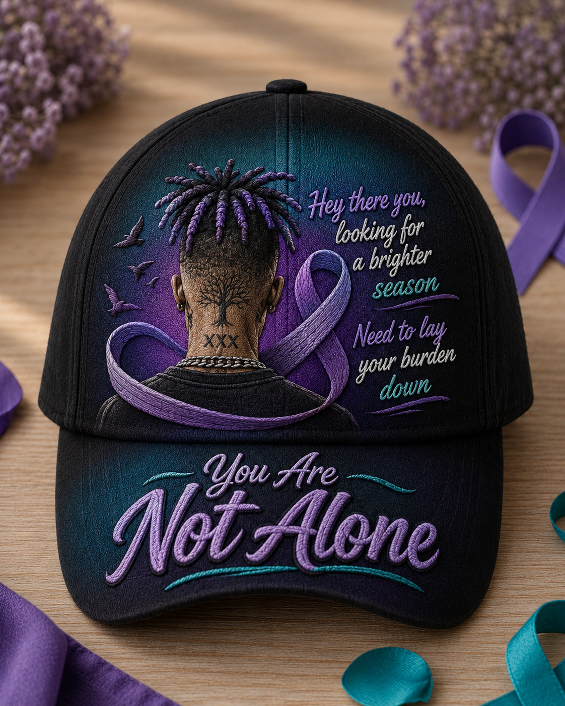 Unisex Suicide Prevention Awareness Printed Hat