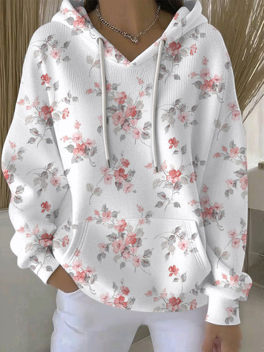 Women's Plants Flowers Casual Hoodie