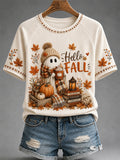 Women's Fall Print Casual Tee