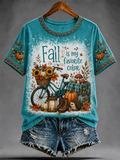 Women's Fall is my favorite color short-sleeved T-shirt