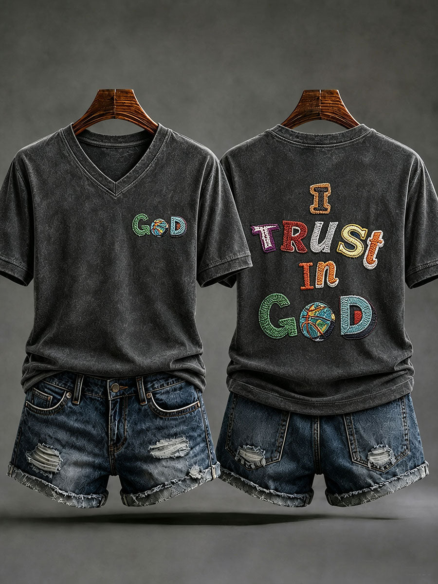 Women's I Trust In God Short-sleeved T-shirt