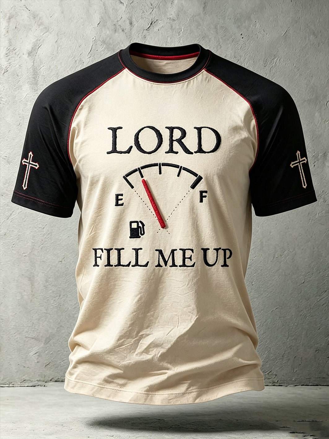 Men's Faith Theme Print Pattern Printed Casual Round Neck T-shirt