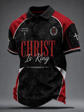 Men's Christ Is King Printed Casual Top