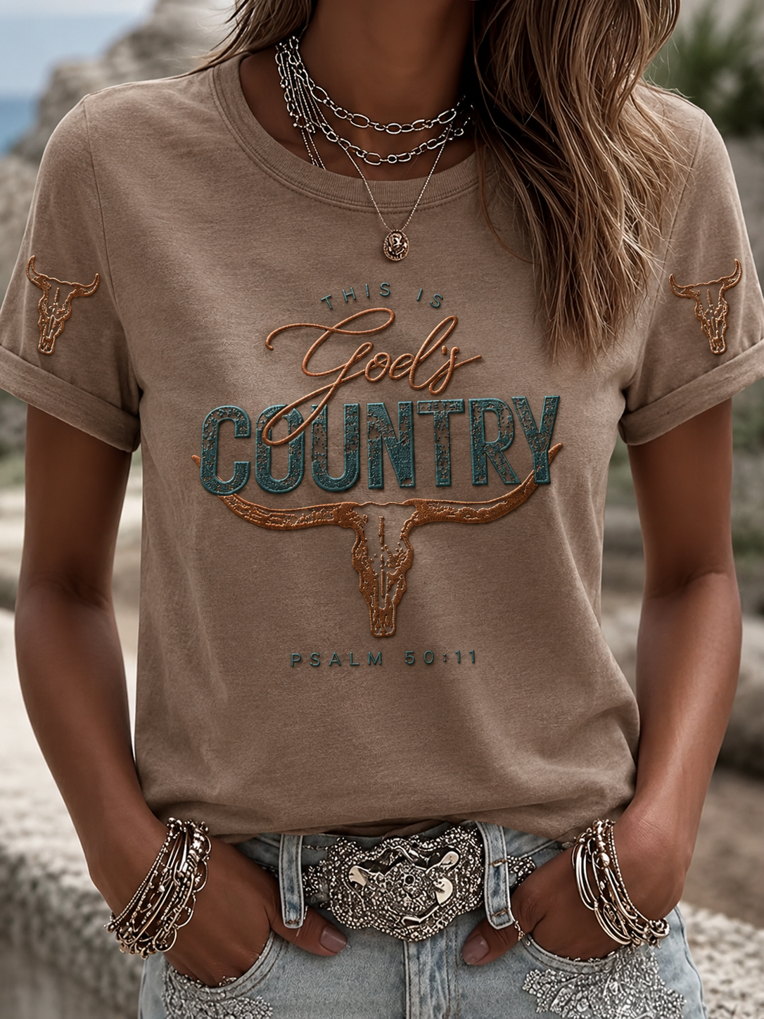 Women's This Is God's Country Short-sleeved T-shirt