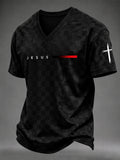Men's JESUS V-neck T-shirt