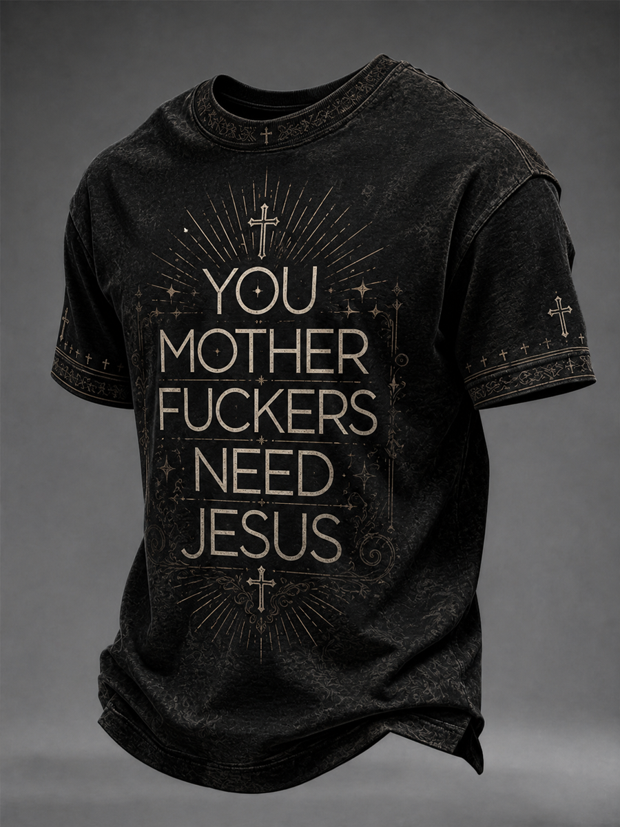 Men's Jesus short sleeves t-shirt