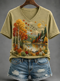 Women's Fall Short-sleeved T-shirt