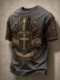 Men's Armor Of God Print Casual Tee
