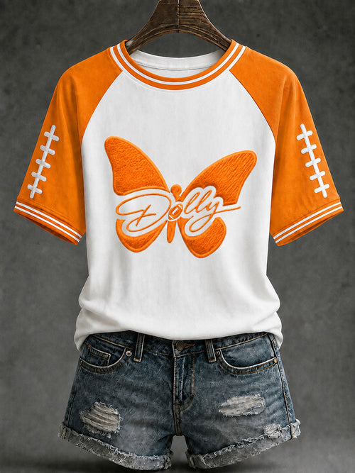 Women's Game Day Football Print Casual T-Shirt