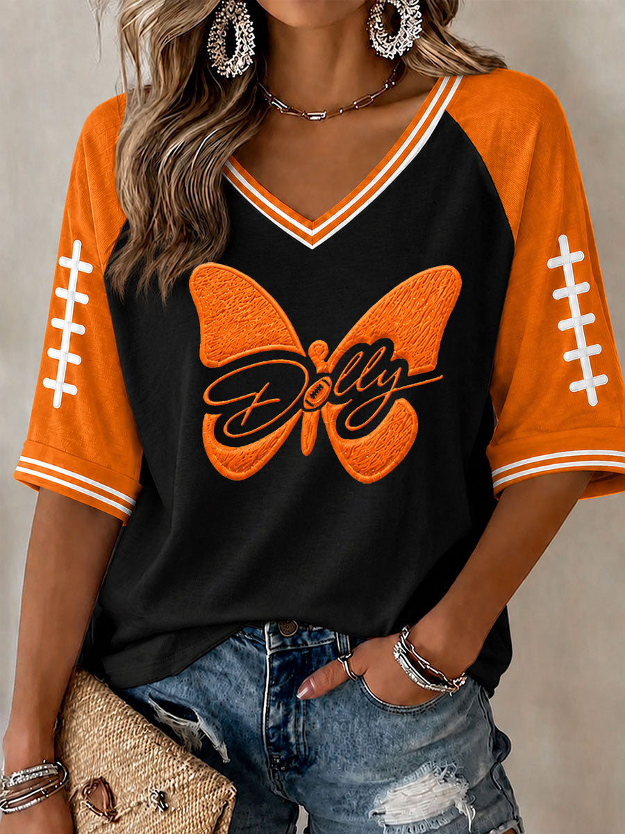 Women's Game Day Football Printed Casual T-Shirt