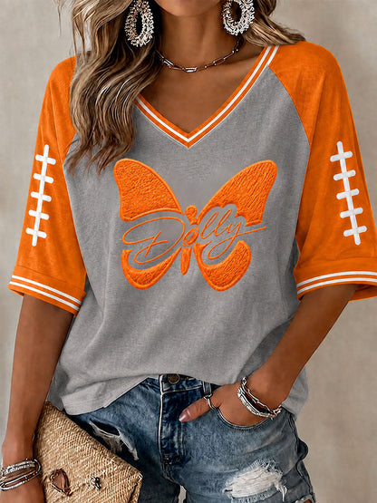 Women's Game Day Football Printed Casual T-Shirt